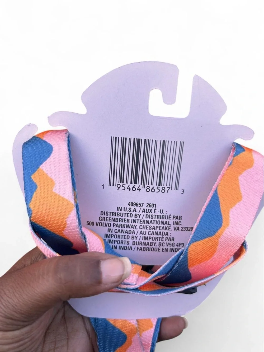 Greenbrier Kennel Club Adjustable Dog Harness L Pink Blue Orange Abstract Retro